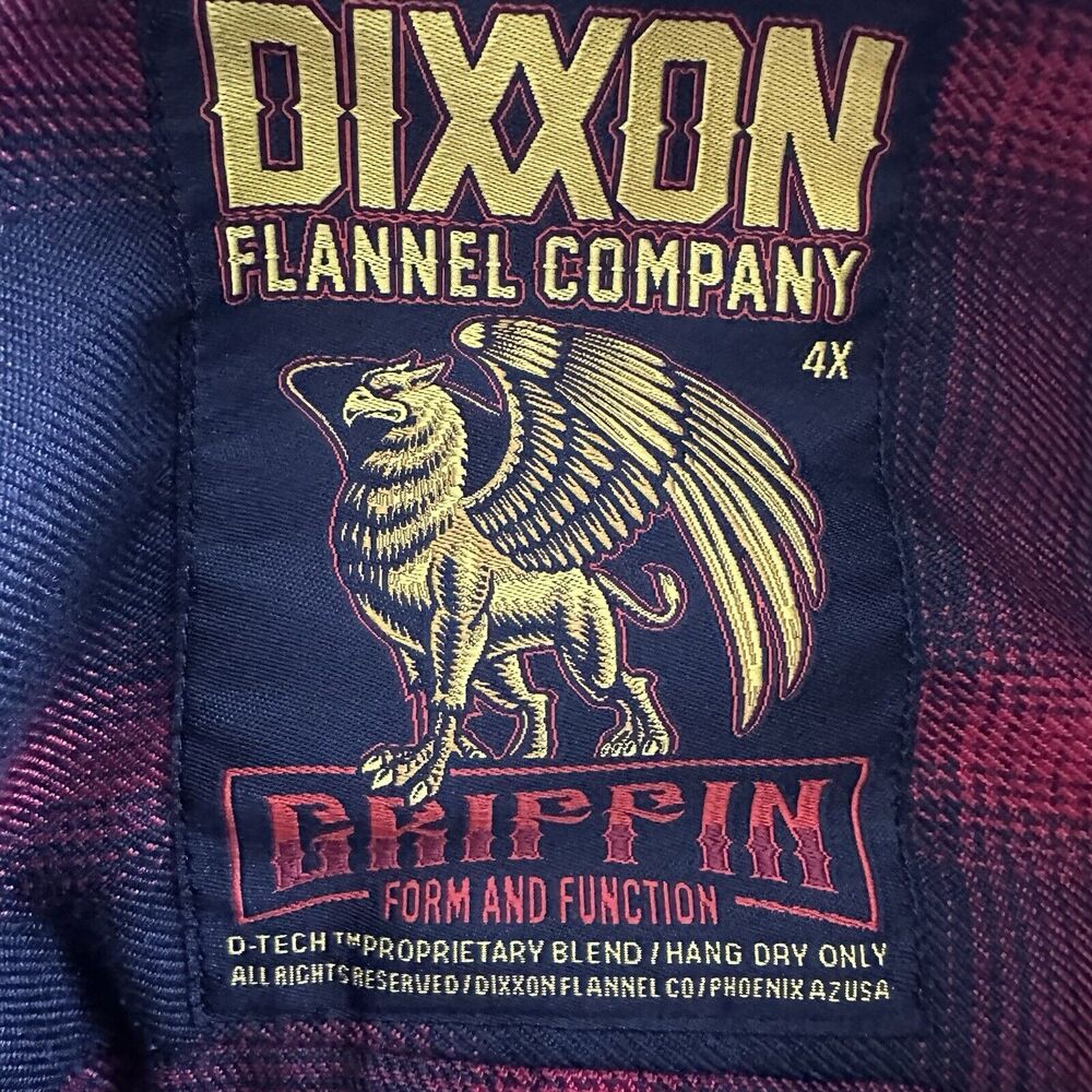 Dixxon Flannel "Griffin" 4X‎ Long Sleeve Button Down - Picture 6 of 9
